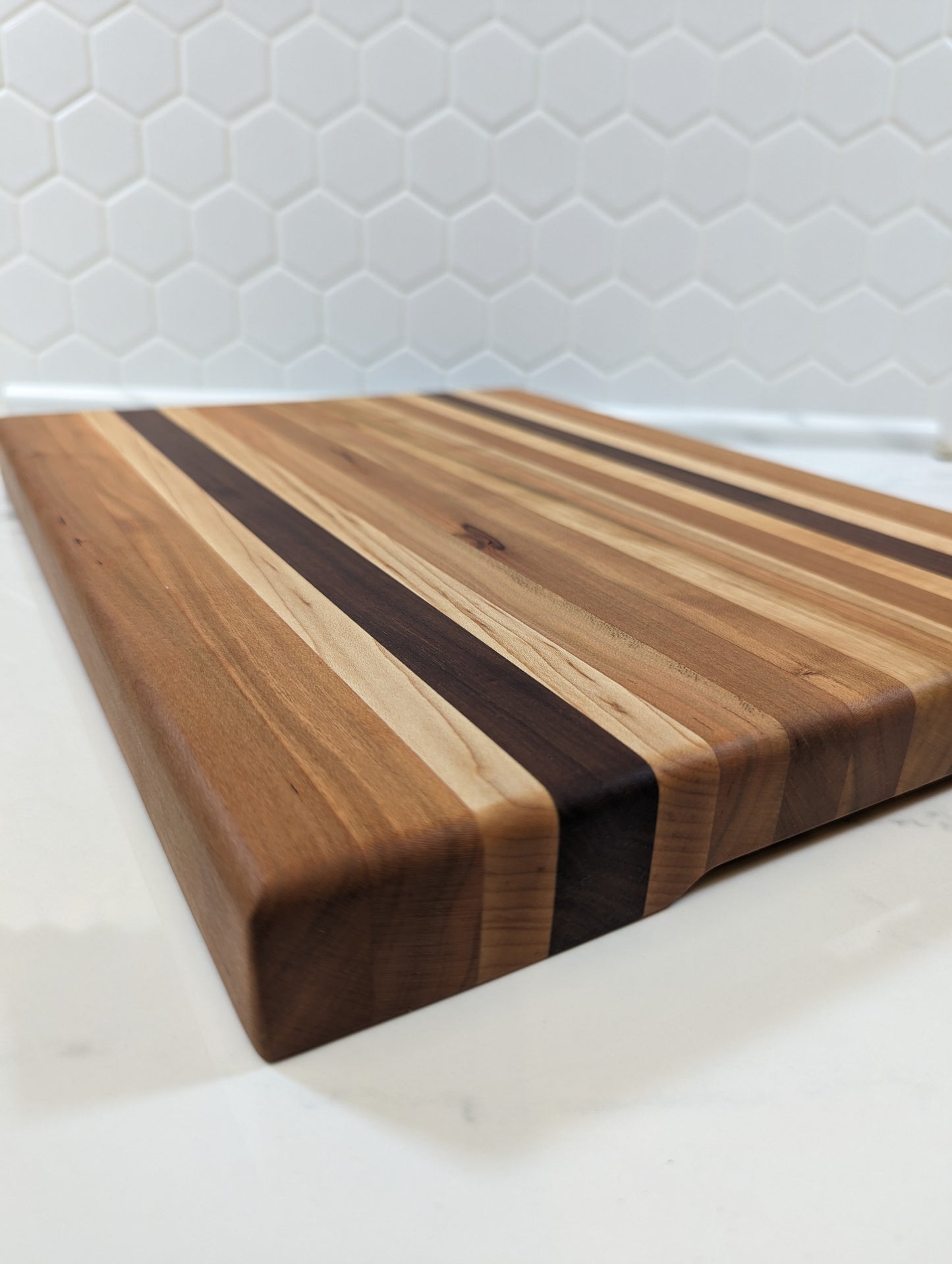 Maple, Cherry and Walnut Cutting Board - Ready to Ship!