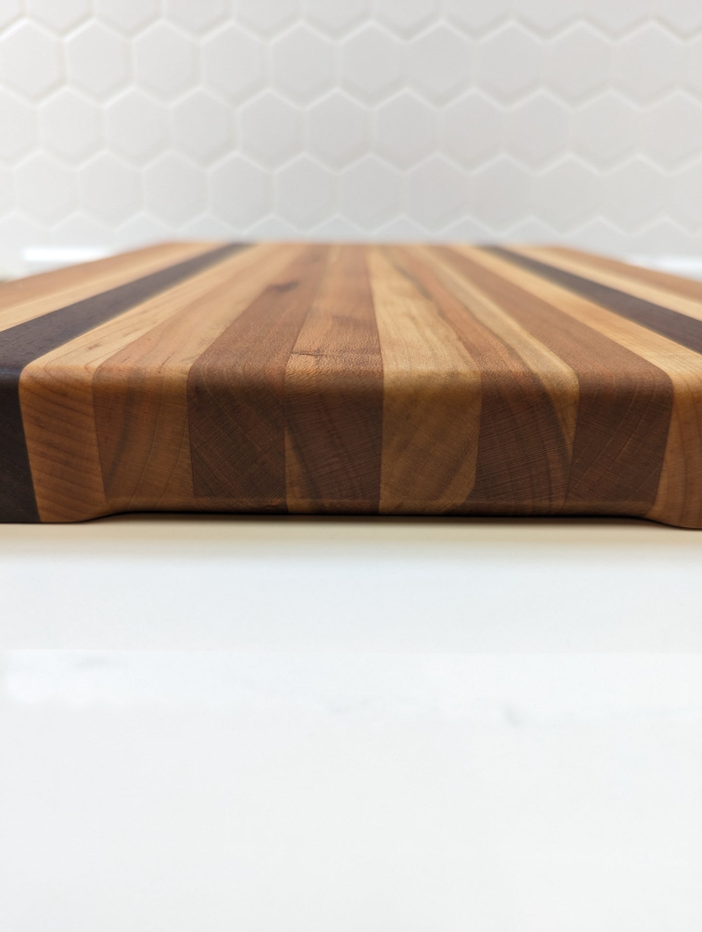 Maple, Cherry and Walnut Cutting Board - Ready to Ship!