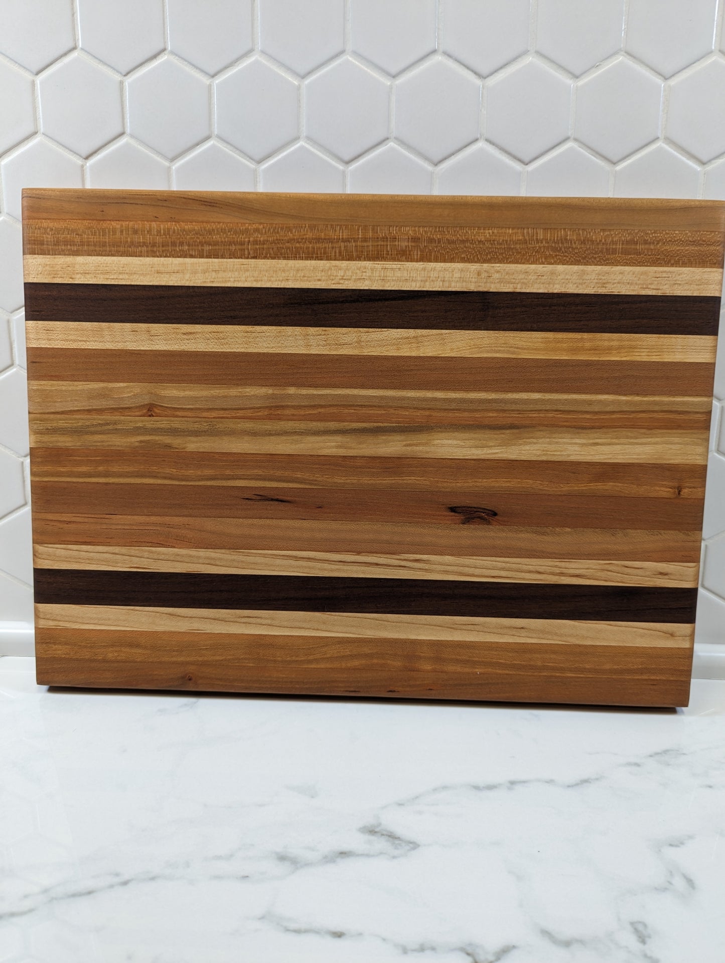 Maple, Cherry and Walnut Cutting Board - Ready to Ship!