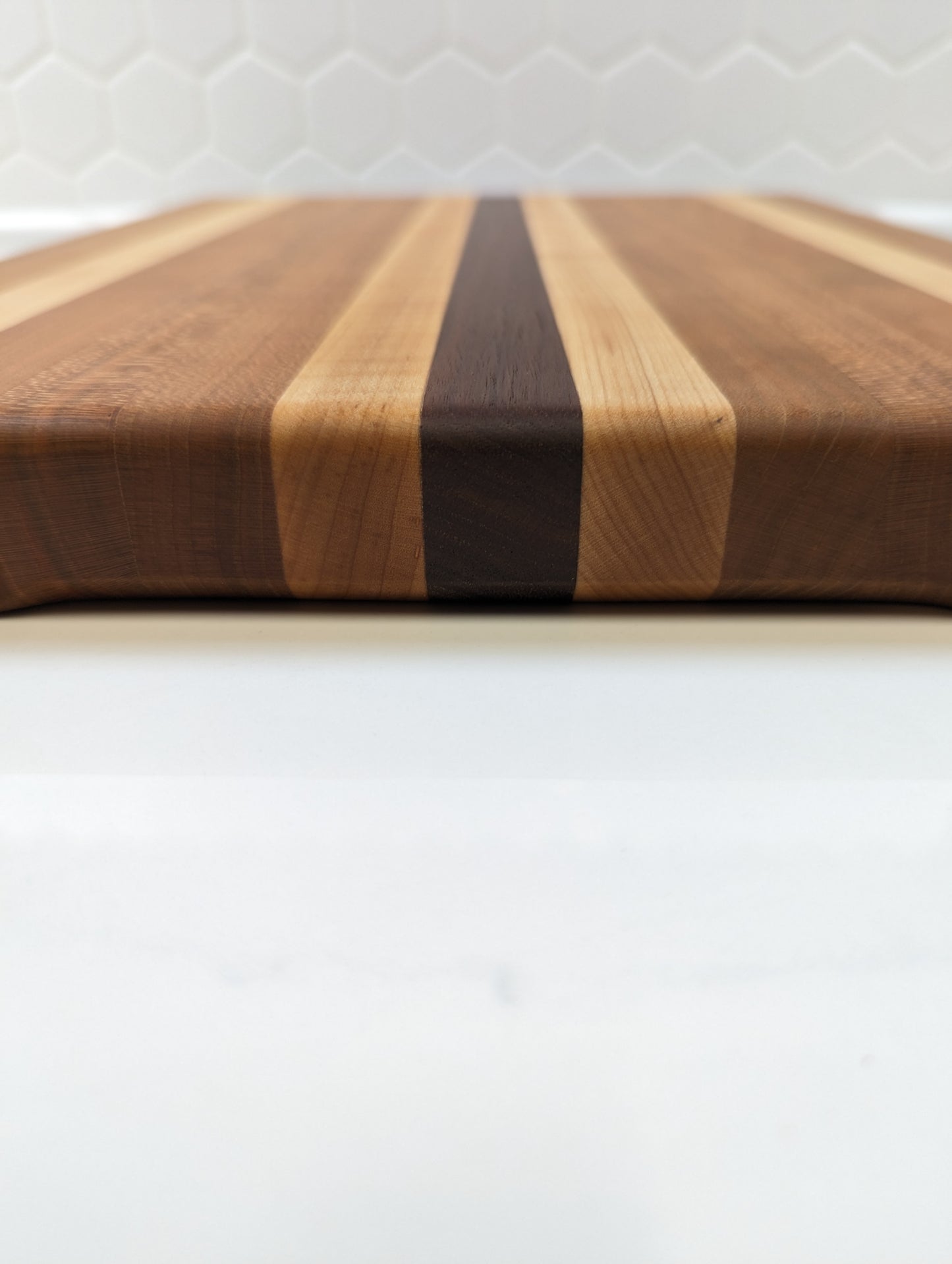 Maple, Cherry and Walnut Cutting Board - Ready to Ship!