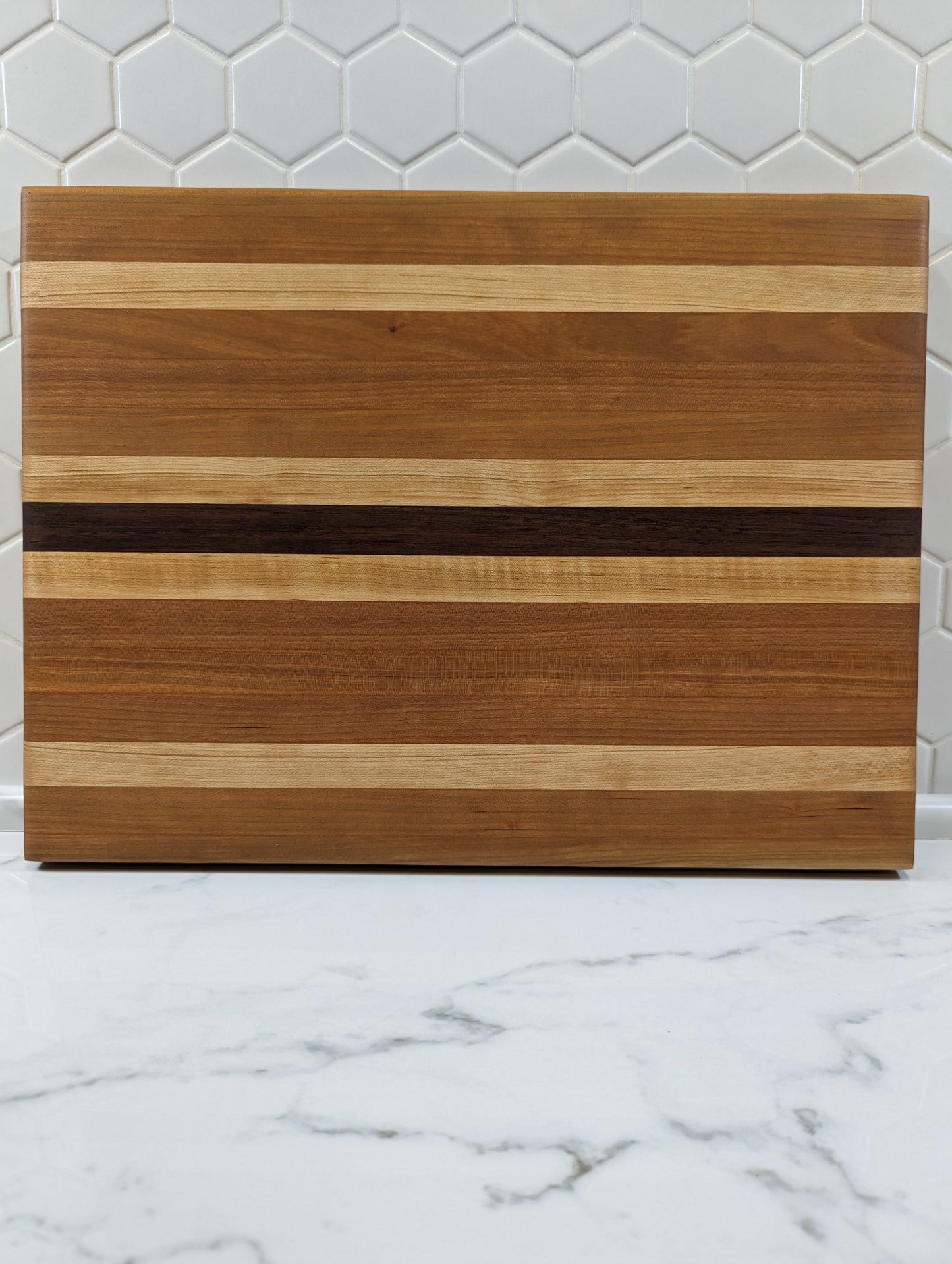 Maple, Cherry and Walnut Cutting Board - Ready to Ship!